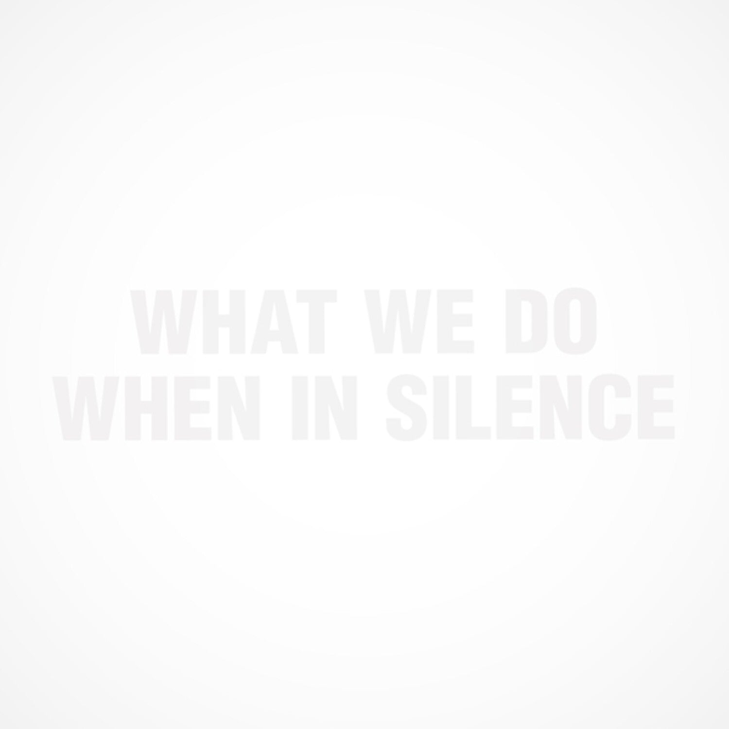Nicola Ratti / Alessandra Novaga - What We Do When In Silence