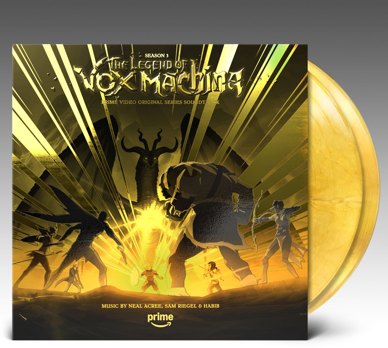 Neal Acree / Sam Riegel / Mr Fantastic - The Legend Of Vox Machina: Season 3 (Original Soundtrack) 2xLP (Gold Vinyl)