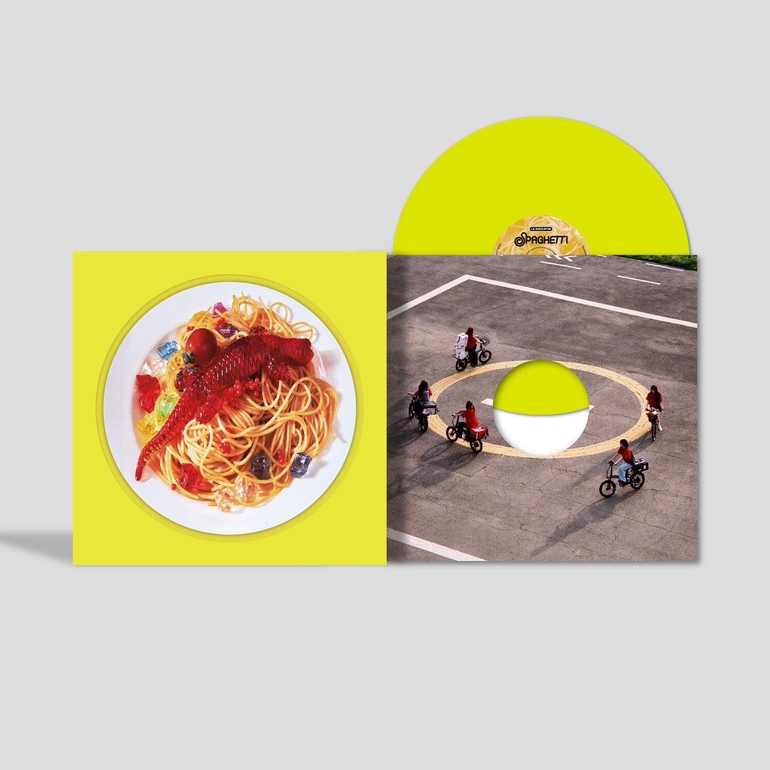 Le Sserafim - 1st Single Album SPAGHETTI (Yellow Vinyl)