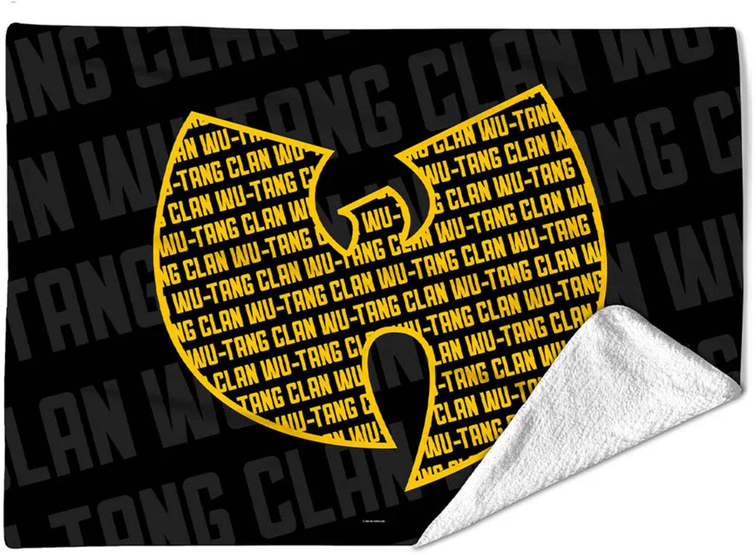 Rocksax - Wu-Tang Clan - Logo Repeat - Sherpa Fleece Blanket (60 in x 80 in)