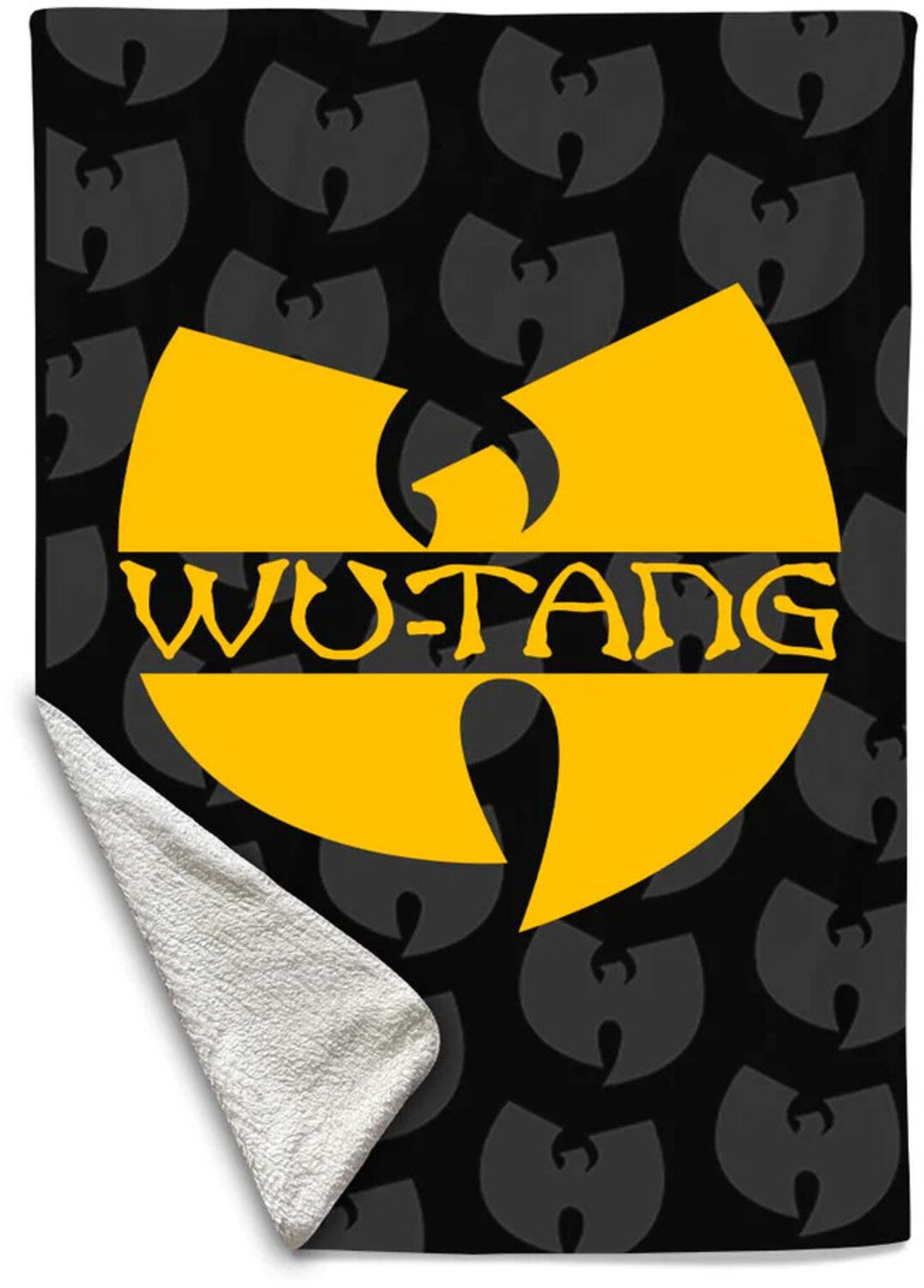 Rocksax - Wu-Tang Clan - Logo - Sherpa Fleece Throw (50 in x 60 in)