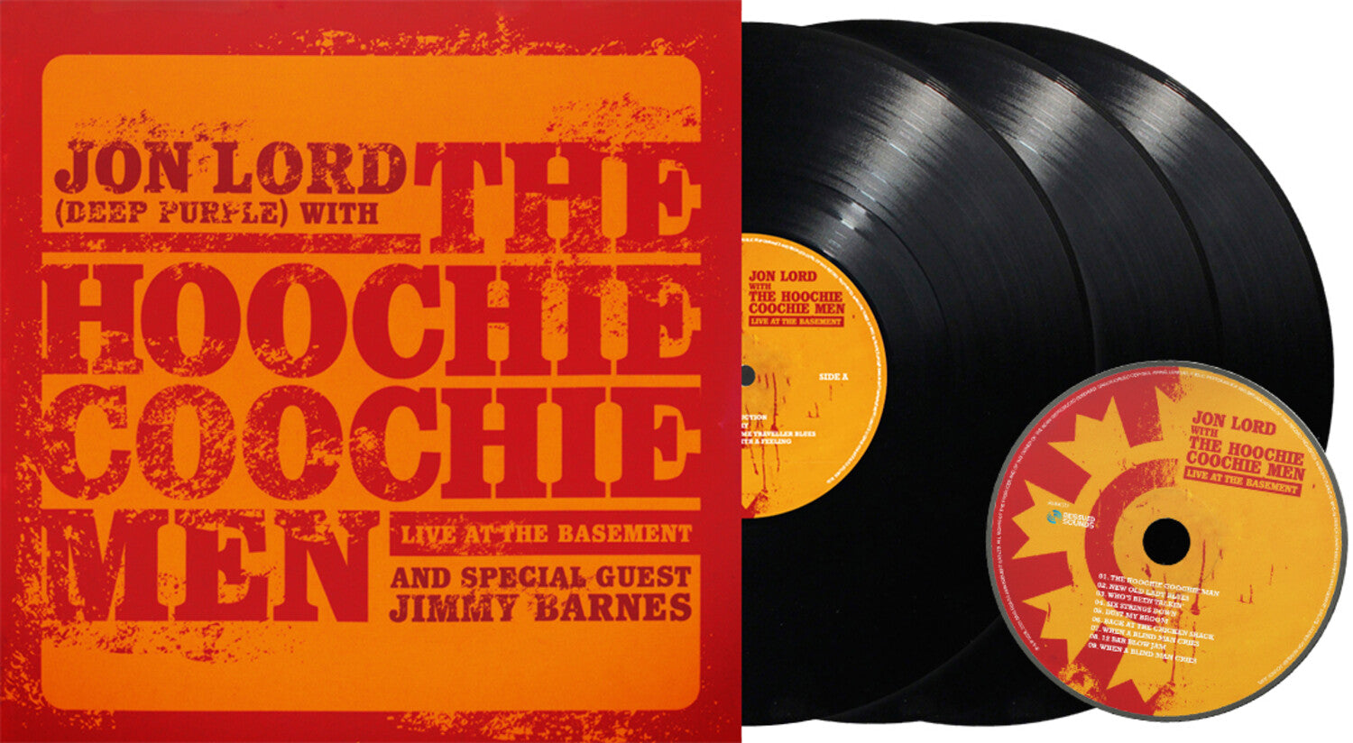 Jon Lord / Hoochie Coochie Men / Jimmy Barnes - Live At The Basement - incl. CD 2xLP