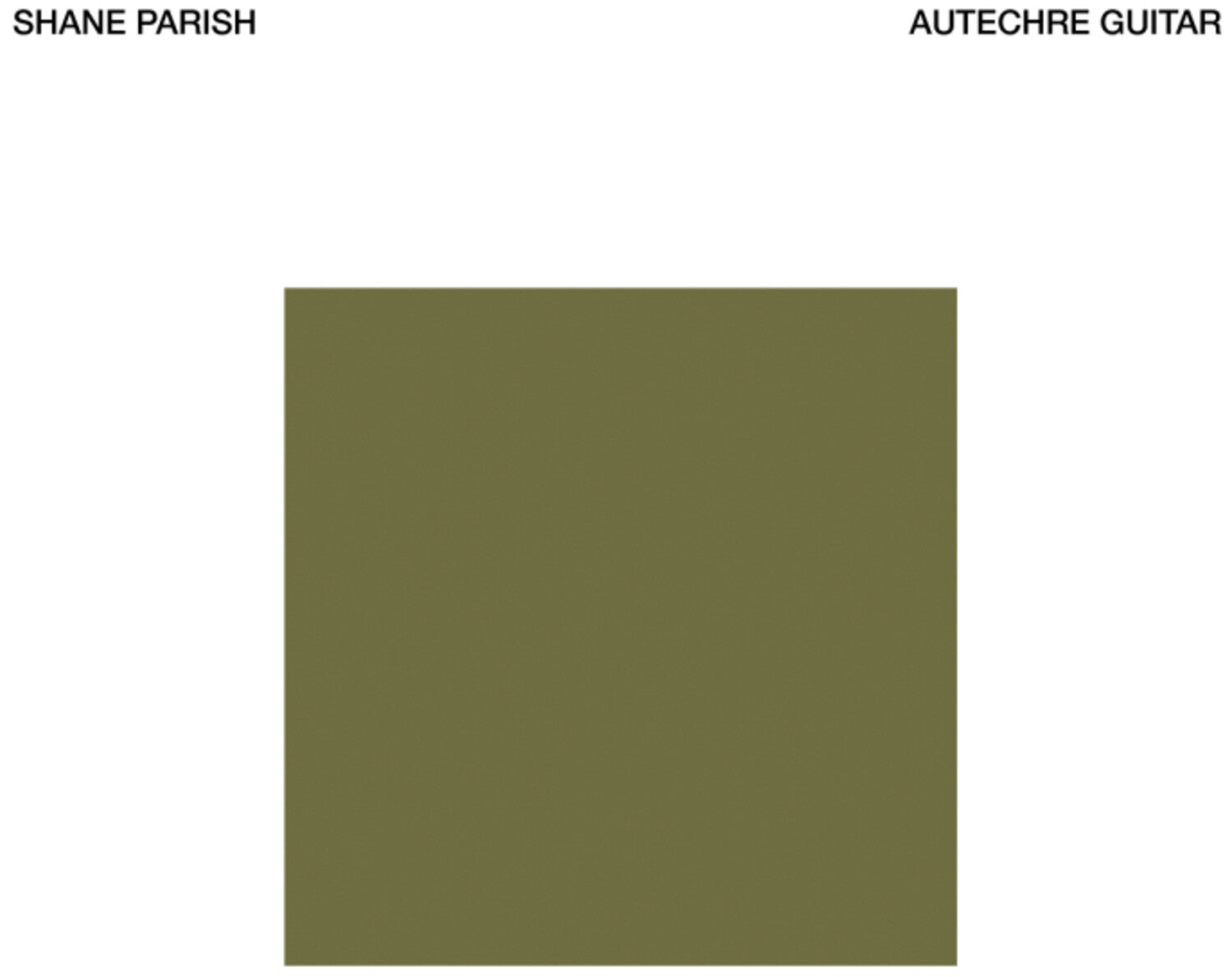 Shane Parish - Autechre Guitar (CD)