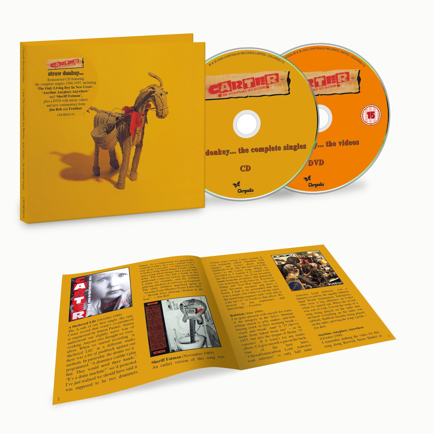 Carter the Unstoppable Sex Machine - Straw Donkey - the Complete Singles 2xCD