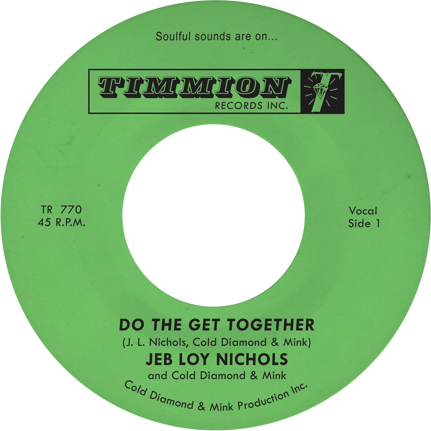 Jeb Loy Nichols / Cold Diamond & Mink - Do the Get Together - Turquoise (Turquoise Vinyl)