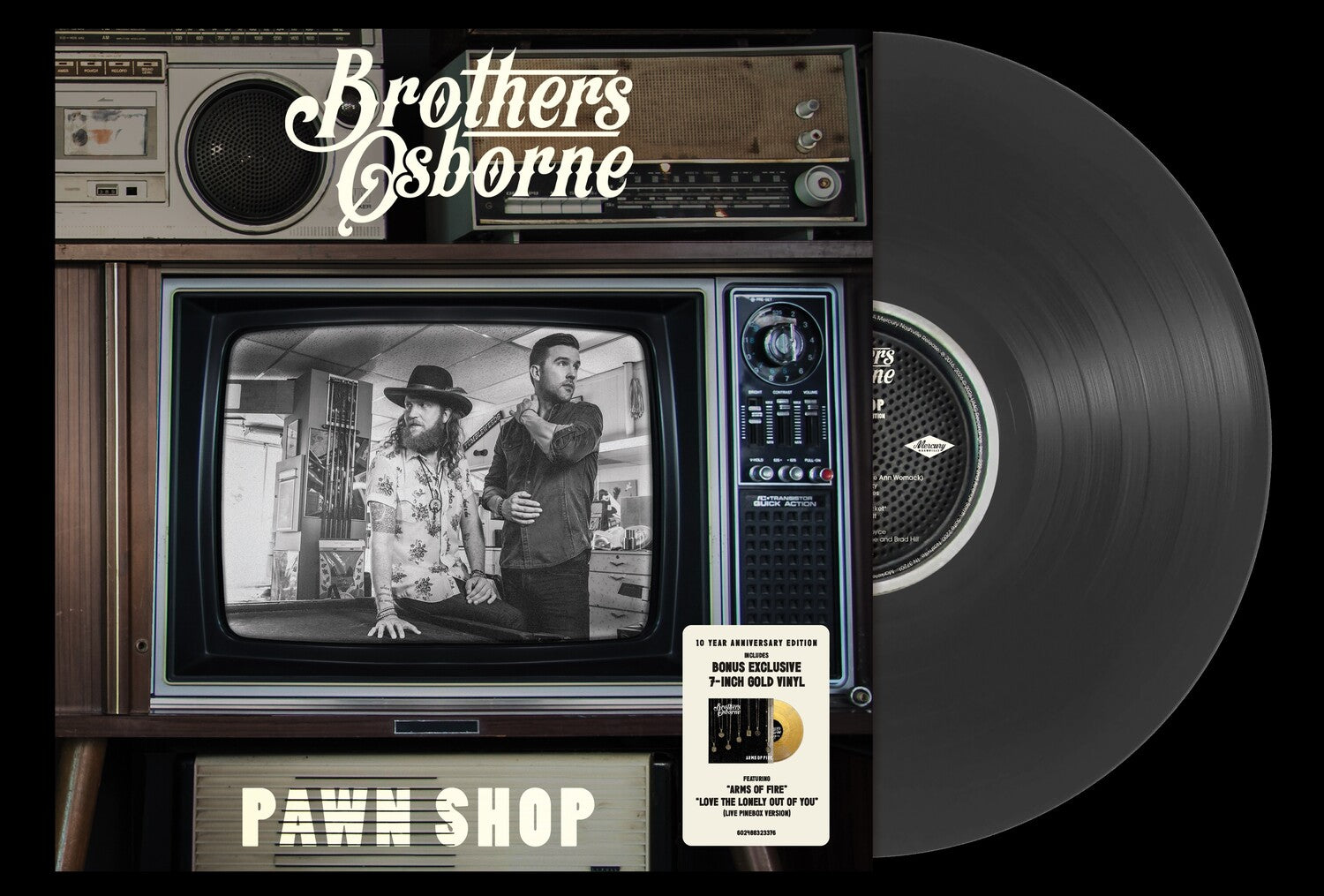 Brothers Osborne - Pawn Shop (10 Year Anniv.) [LP/Gold 7 Single] (Gold Vinyl)