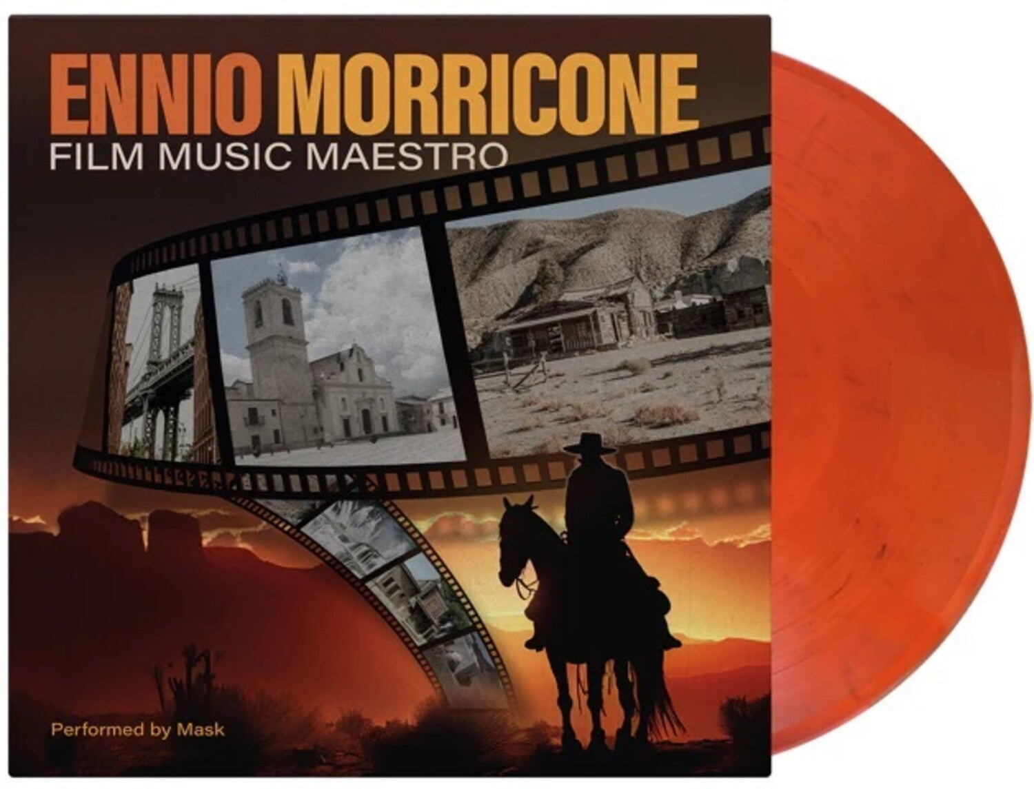 Mask - Ennio Morricone: Film Maestro - Ltd 180gm Transparent Red & Black Vinyl (Clear Vinyl)