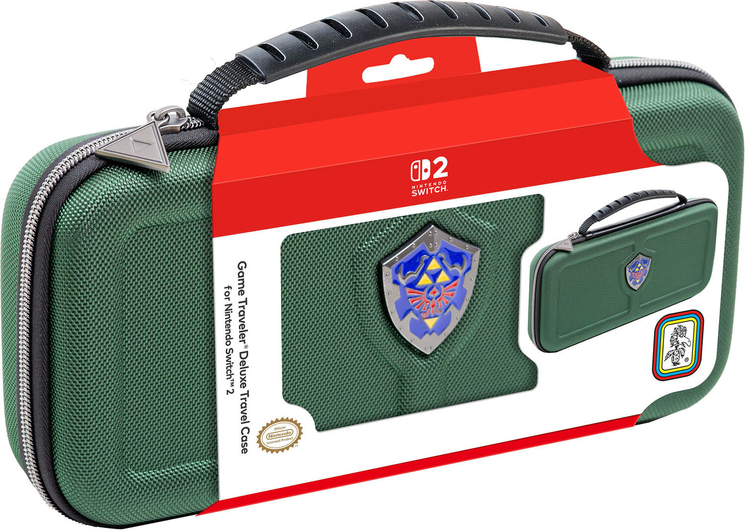 Switch 2 Accessory: RDS - Game Traveler Deluxe Hylian Shield - Zelda Case