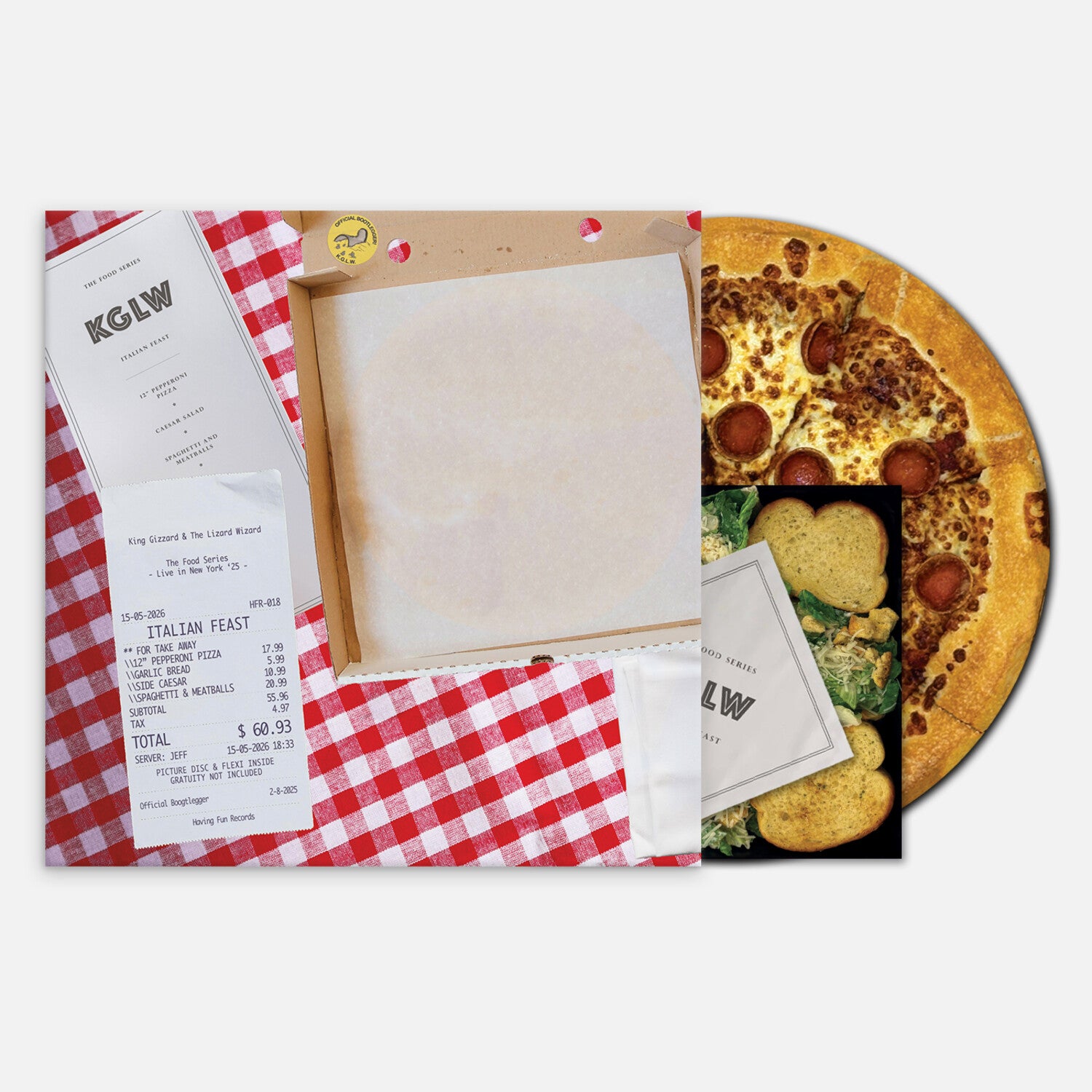 King Gizzard & the Lizard Wizard - Italian Feast - Italian Feast Pizza & Spaghetti + Meatballs Picture (Deluxe)