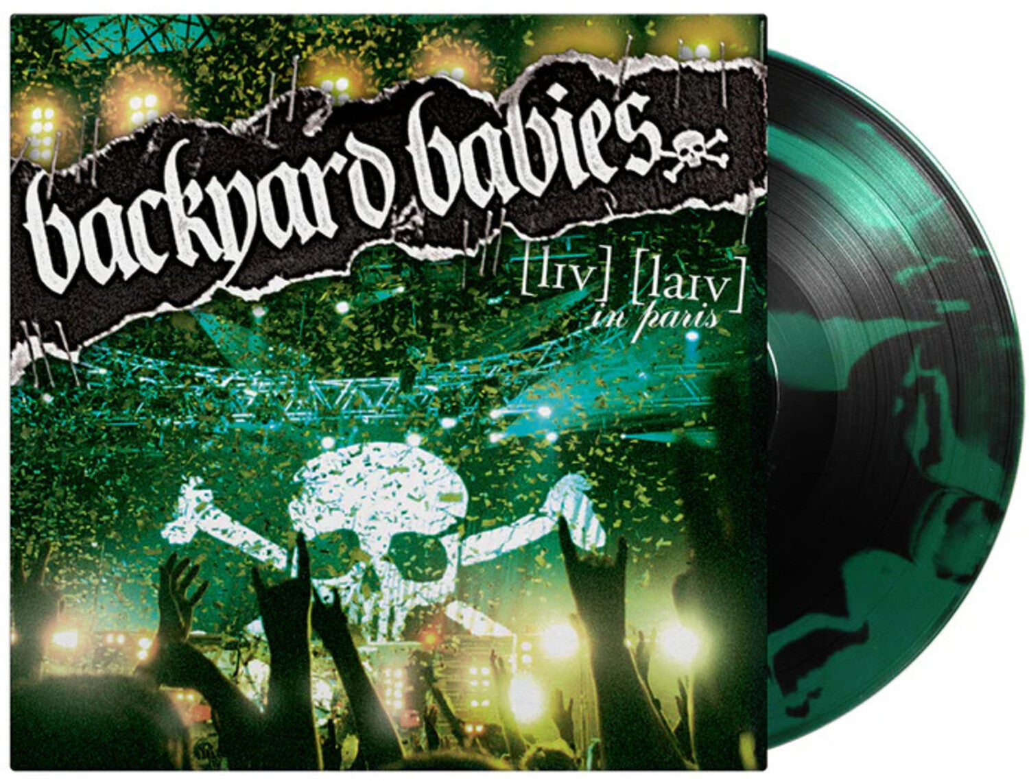 Backyard Babies - Live Live In Paris - Limited 180-Gram Black with Green Inkspot Colored Vinyl (Limited Edition)