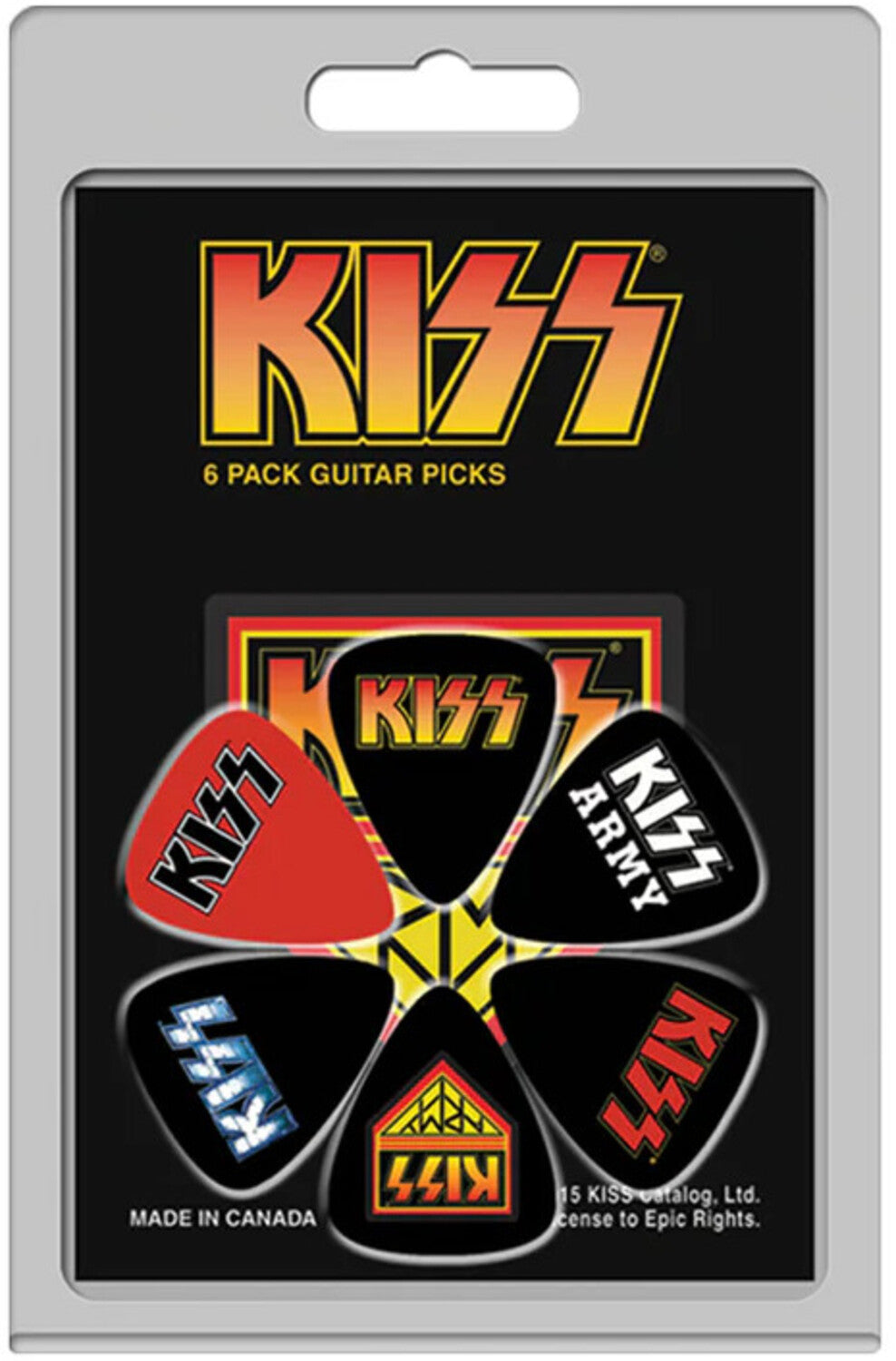 Perri's - Kiss - Logos - Guitar Picks (6 Pack)