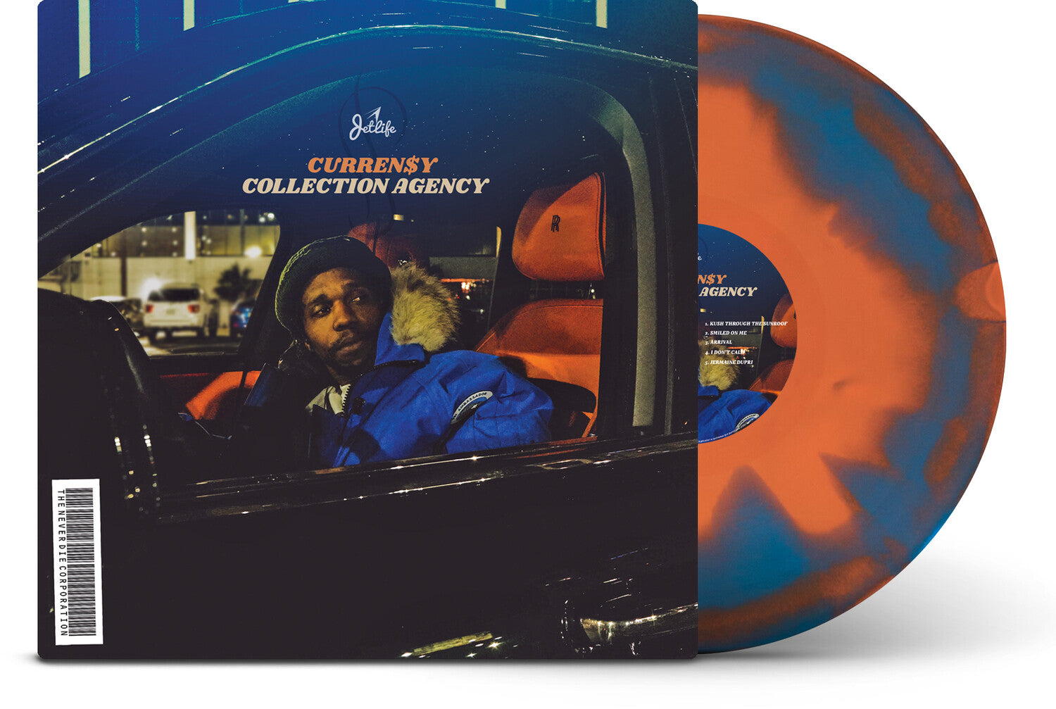 Curren$y - Collection Agency - Blue/Orange (Blue Vinyl)