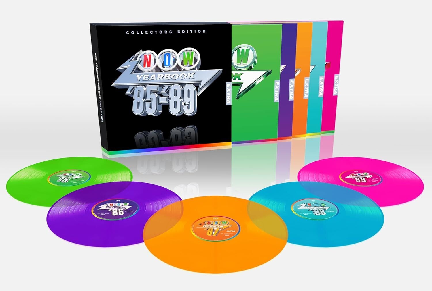 Various Artists - Now Yearbook 1985-1989: Vinyl Extra / Various - Limited Green, Purple, Orange & Pink Colored Vinyl 5xLP (Green Vinyl)