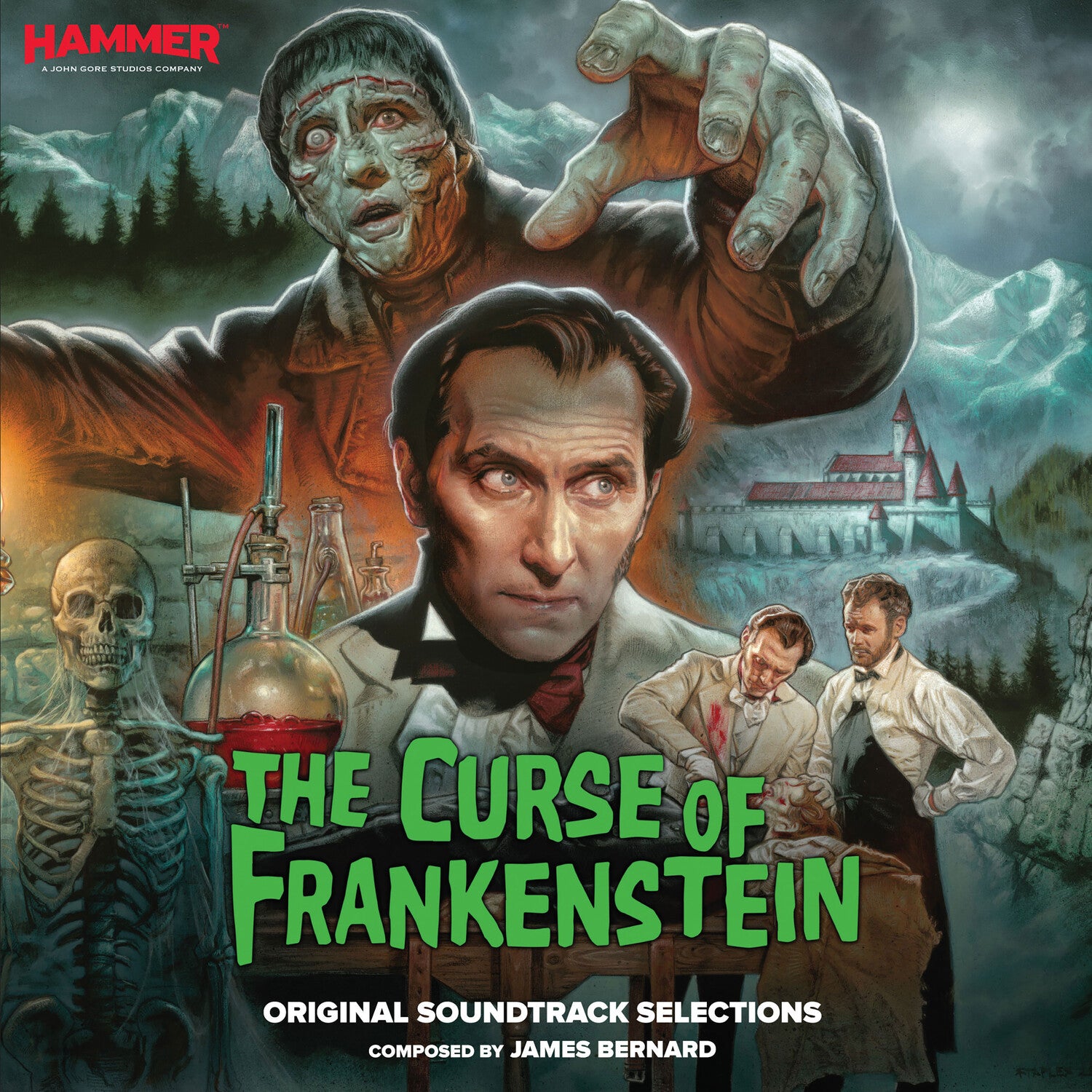 Curse of Frankenstein: Hammer Horror - O.S.T. - Curse Of Frankenstein: Hammer Horror (Original Soundtrack) 2x7 (Green Vinyl)