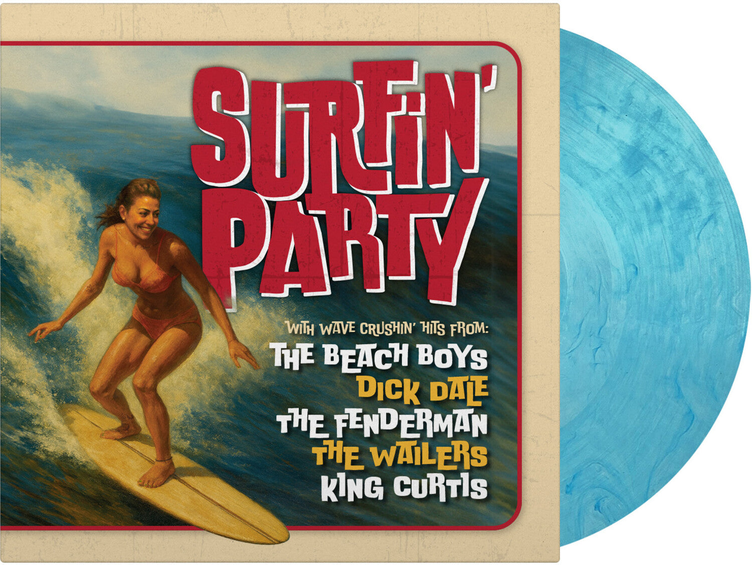 Various Artists - Surfin Party / Various - Ltd 180gm Crystal Clear & Blue Vinyl (Clear Vinyl)