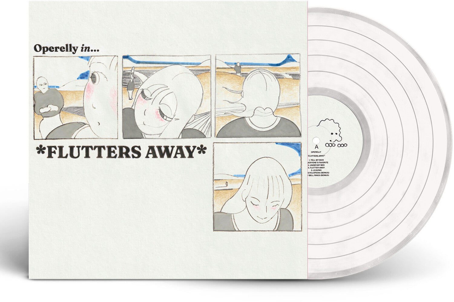 Operelly - FLUTTERS AWAY / Handwriting Practice No. 1 (Clear Vinyl)