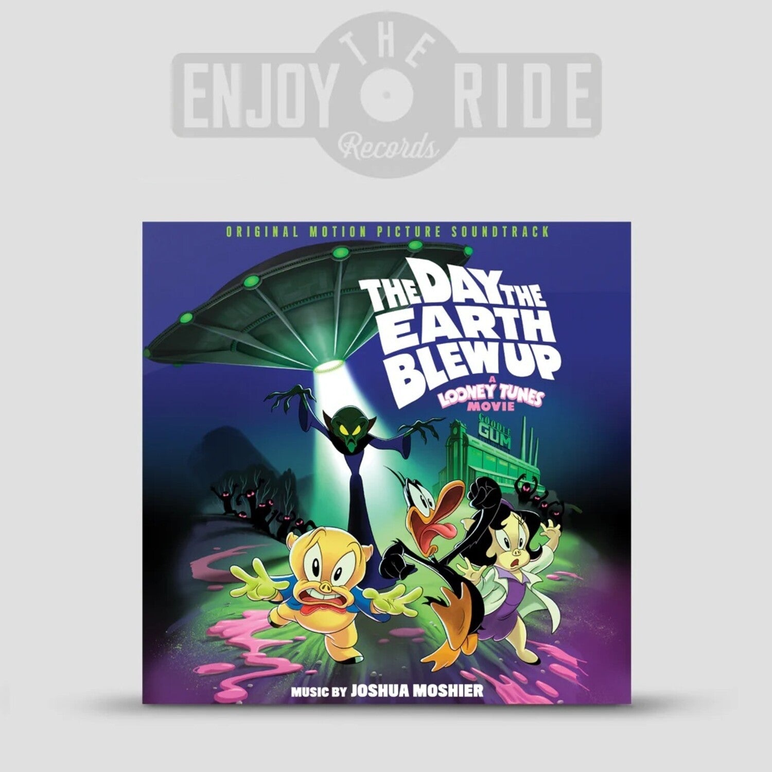 Joshua Moshier - The Day The Earth Blew Up: A Looney Tunes Movie (Original Soundtrack) - Ltd Green With Pink Splatter Vinyl (Green Vinyl)