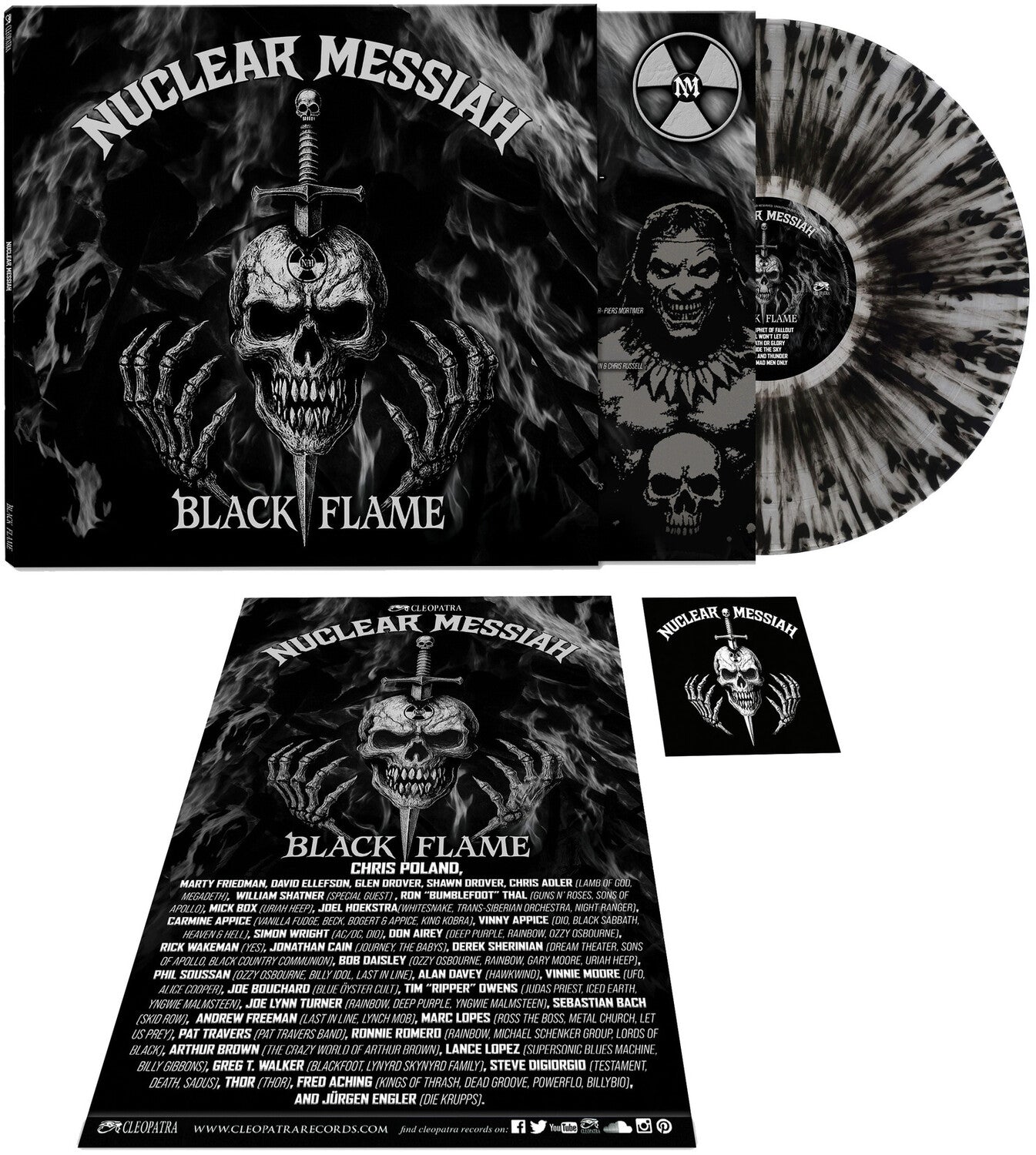 Nuclear Messiah - Black Flame (Clear Vinyl)
