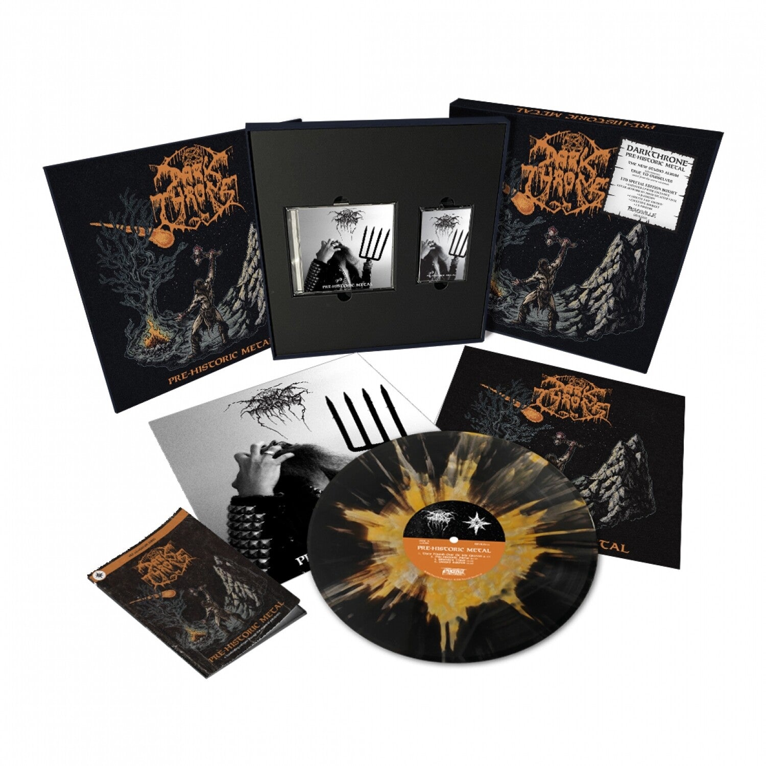 Darkthrone - Pre-Historic Metal - CD + MC + Splatter LP Box Set 3xLP (Special Edition)