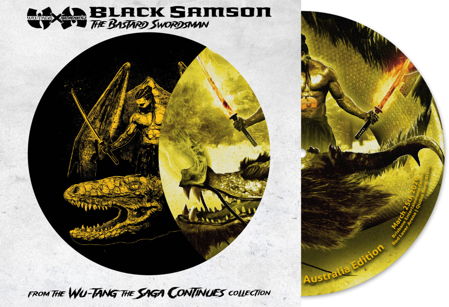 Wu-Tang Clan & DJ Mathematics - Black Samson, The Bastard Swordsman - Australia Exclusive Picture Disc Tour Edition