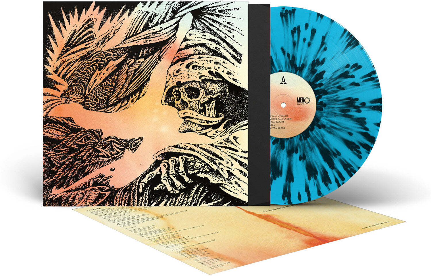 Heavy Eyes - Focus - Transparent Blue with Black Splatter (Blue Vinyl)
