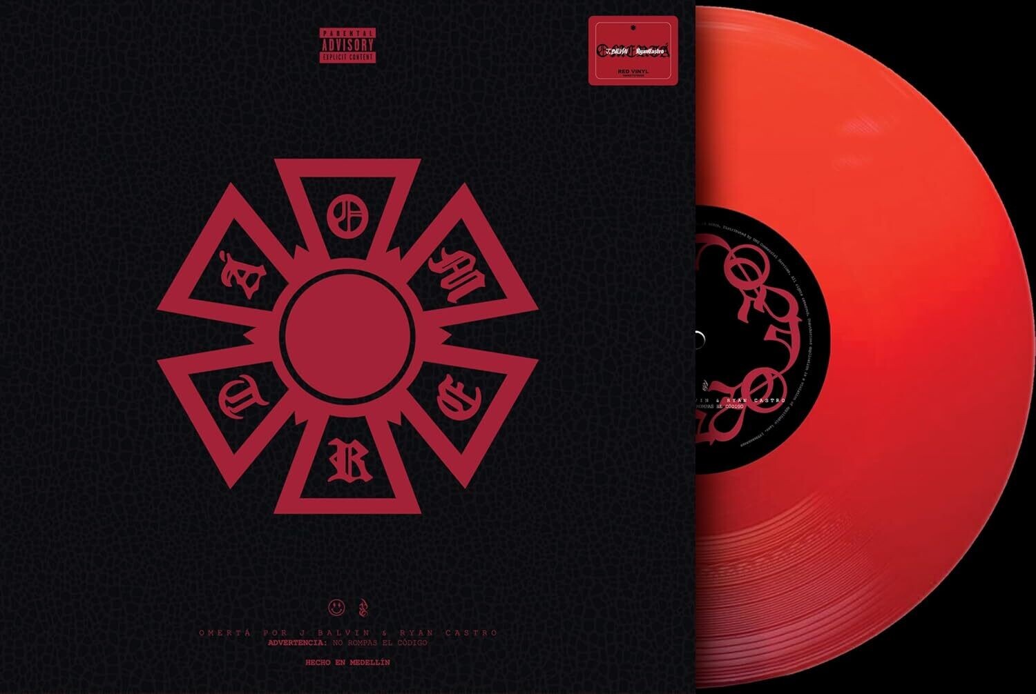 J Balvin / Ryan Castro - Omerta (Red Vinyl)