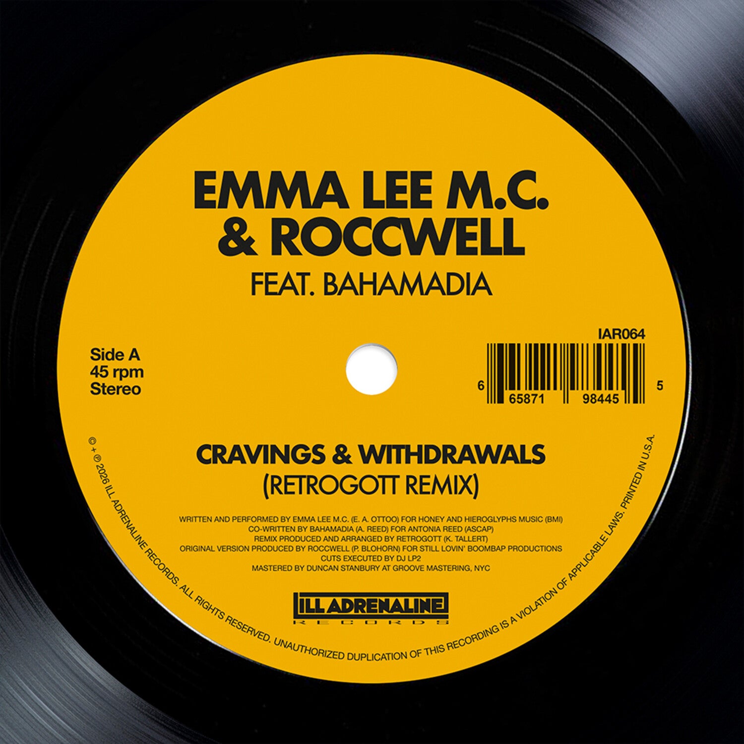 Emma Lee M.C. / Roccwell - Cravings & Withdrawals (feat. Bahamadia)