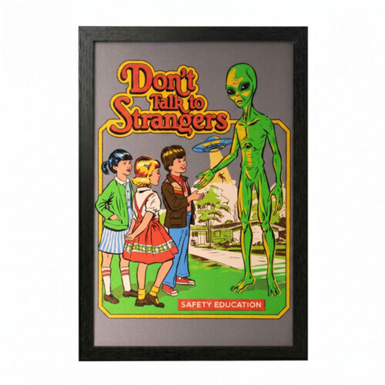 Steven Rhodes - Don't Talk to Strangers - 11x17 Framed Gel Coat
