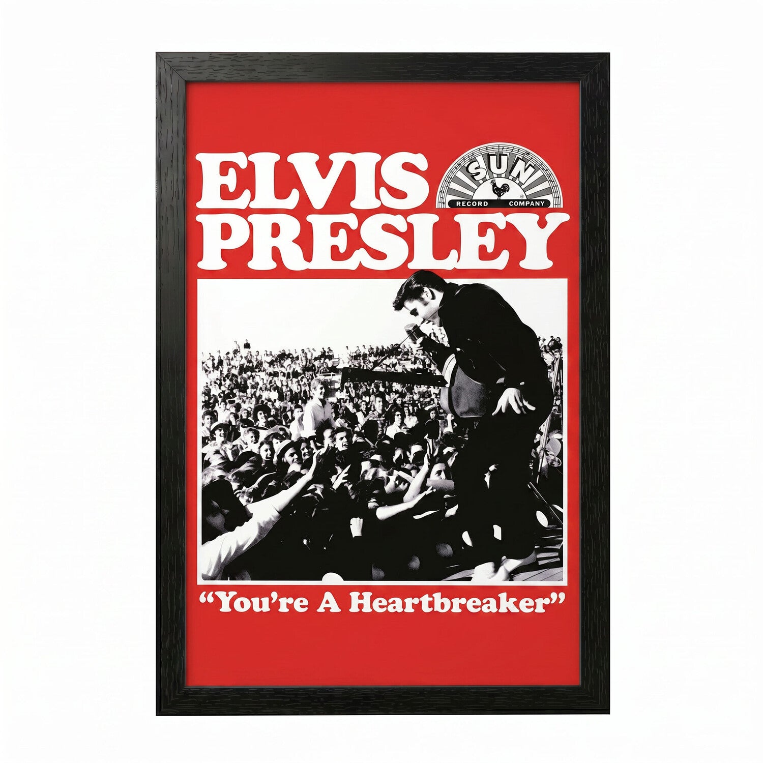 Sun Records - Elvis: Heartbreaker - 11x17 Framed Gel Coat