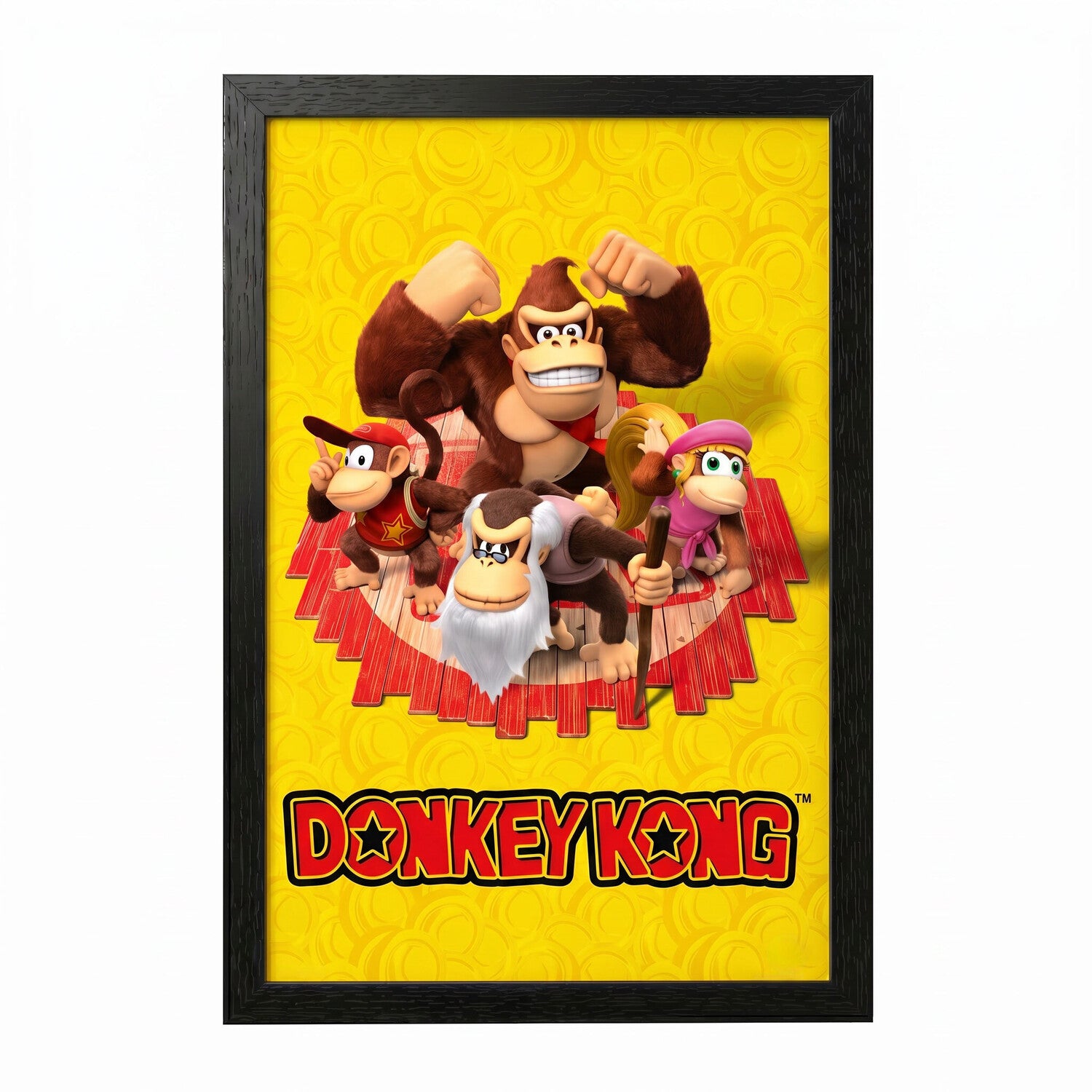 Donkey Kong - DK & Friends 11x17 Framed Gel Coat