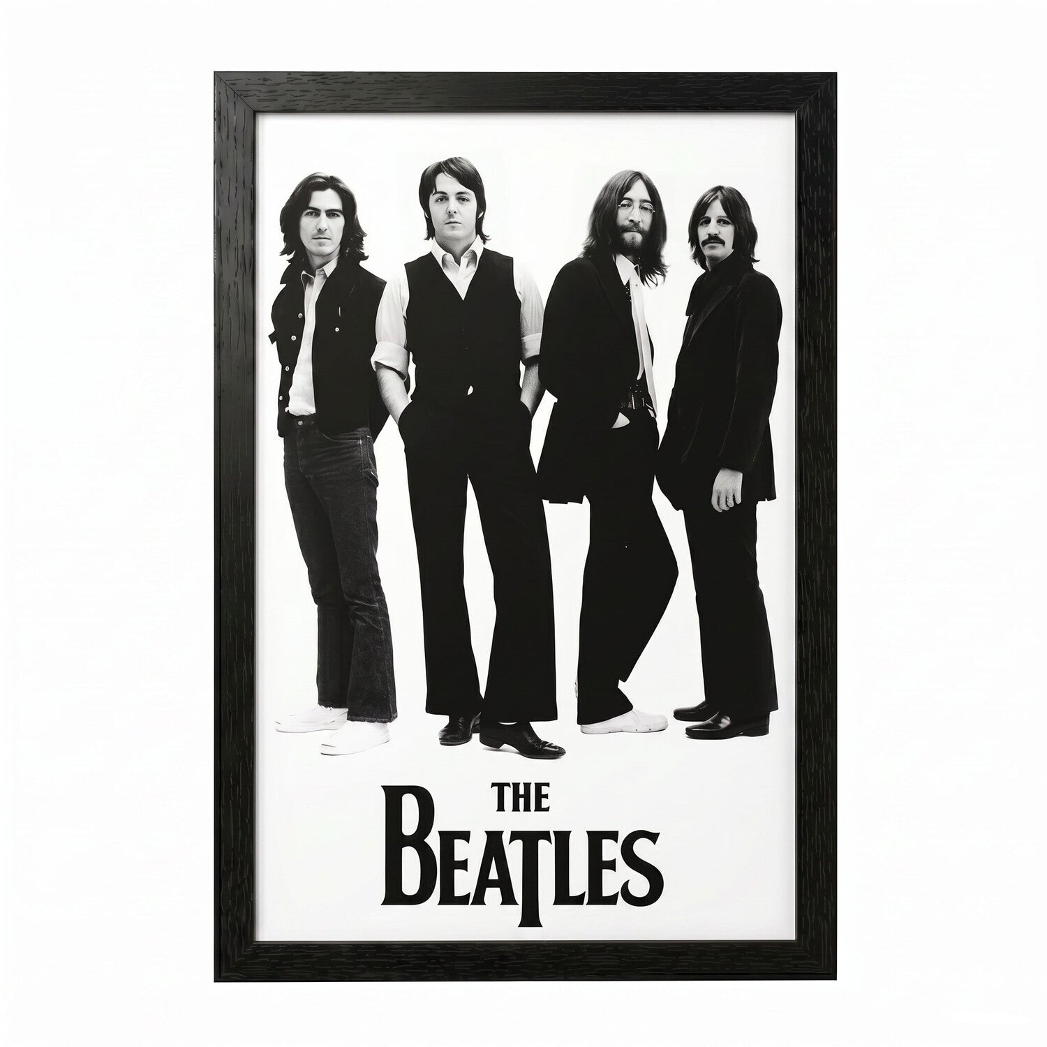 Beatles - Standing - 11x17 Framed Gel Coat
