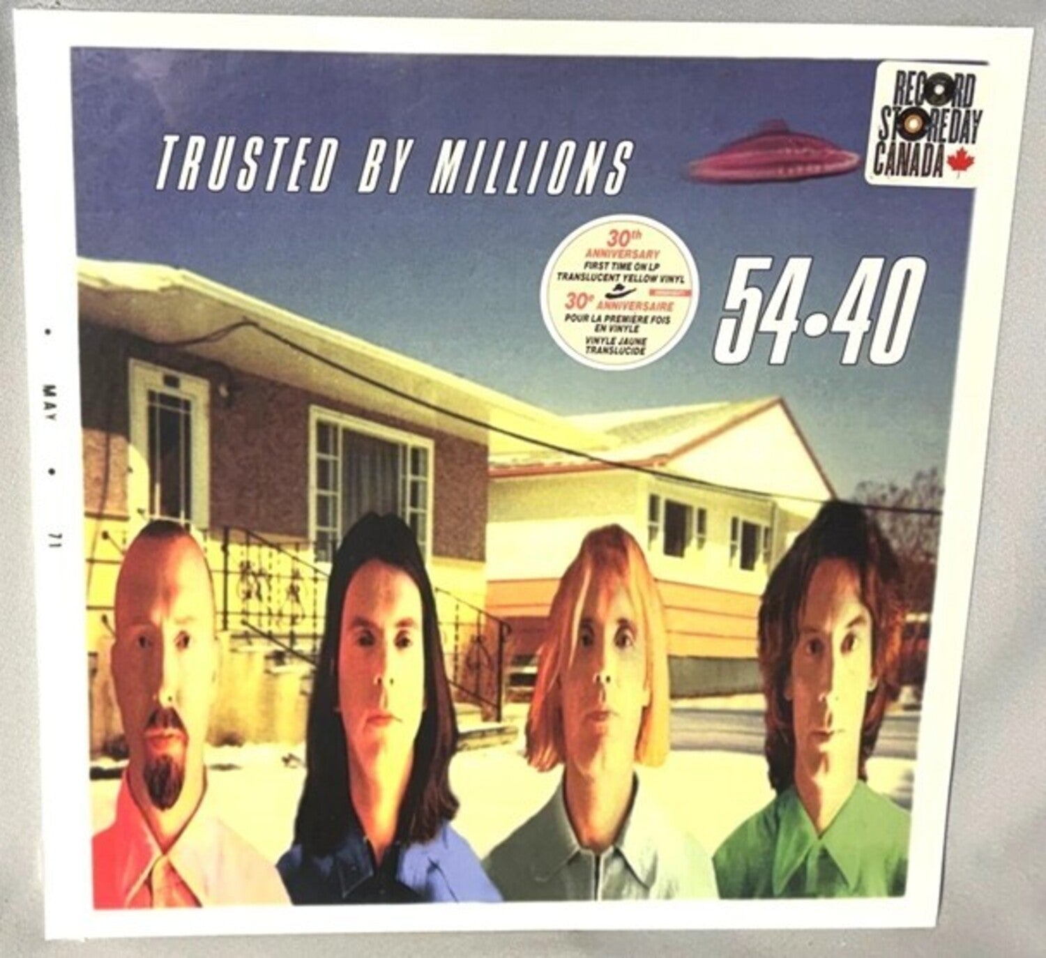 54-40 - Trusted By Millions - Limited Translucent Yellow Colored Vinyl (Yellow Vinyl)