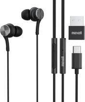Maxell - Fusion X USB-C Wired Earbud with Mic