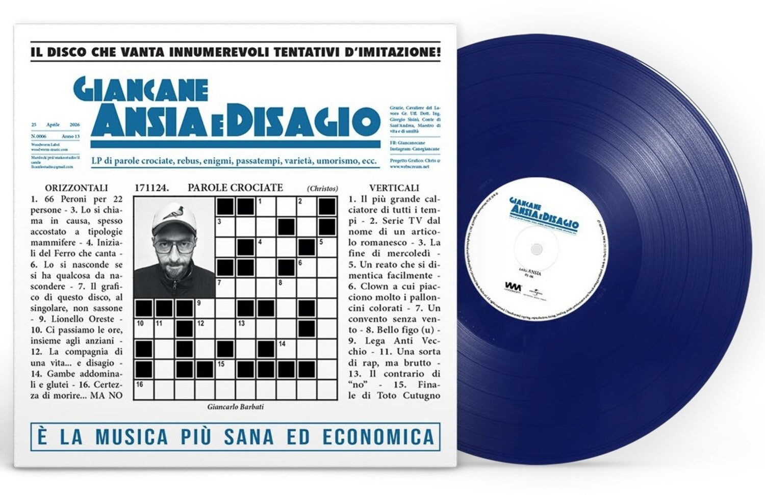 Giancane - Ansia E Disagio (Blue Vinyl)