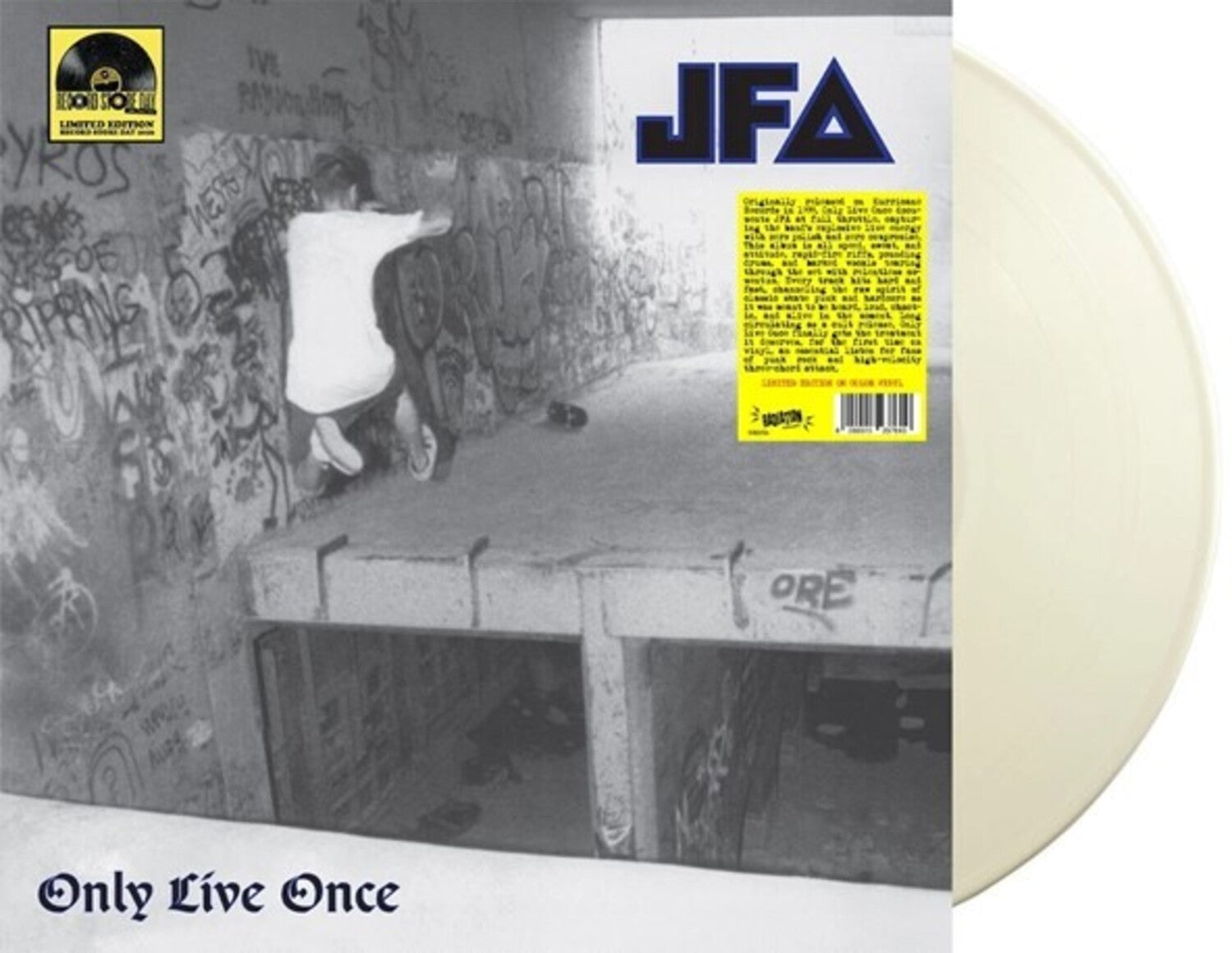 JFA - Only Live Once - Limited White Colored Vinyl (White Vinyl)