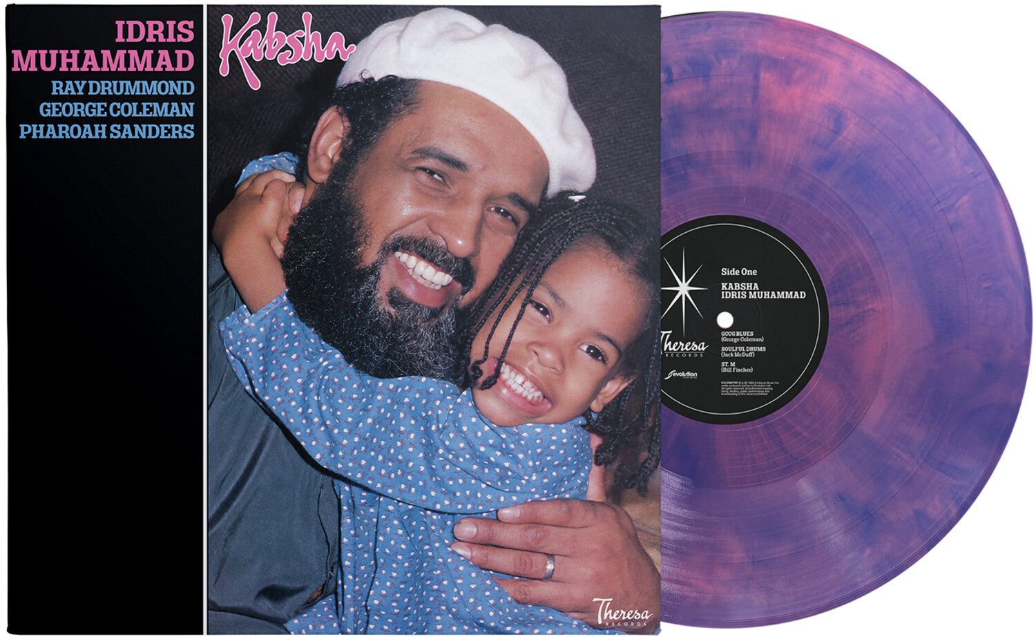 Idris Muhammad - Kabsha - 180g One-step Pressing Transparent Indigo/Deep Pink Marble LP (Limited Edition)