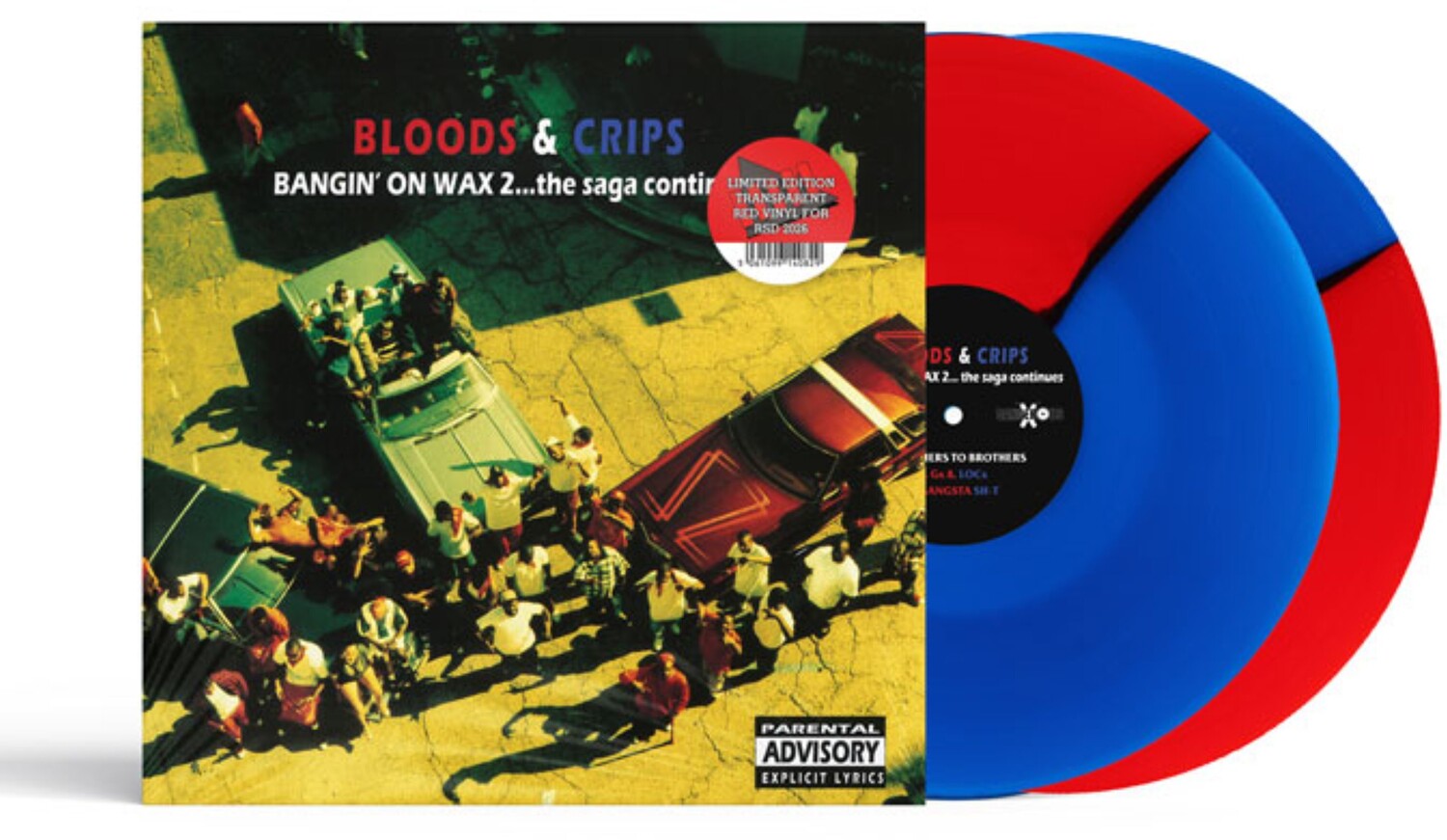 Bloods & Crips - Bangin' On Wax 2 The Saga Continues 2xLP (Red Vinyl)