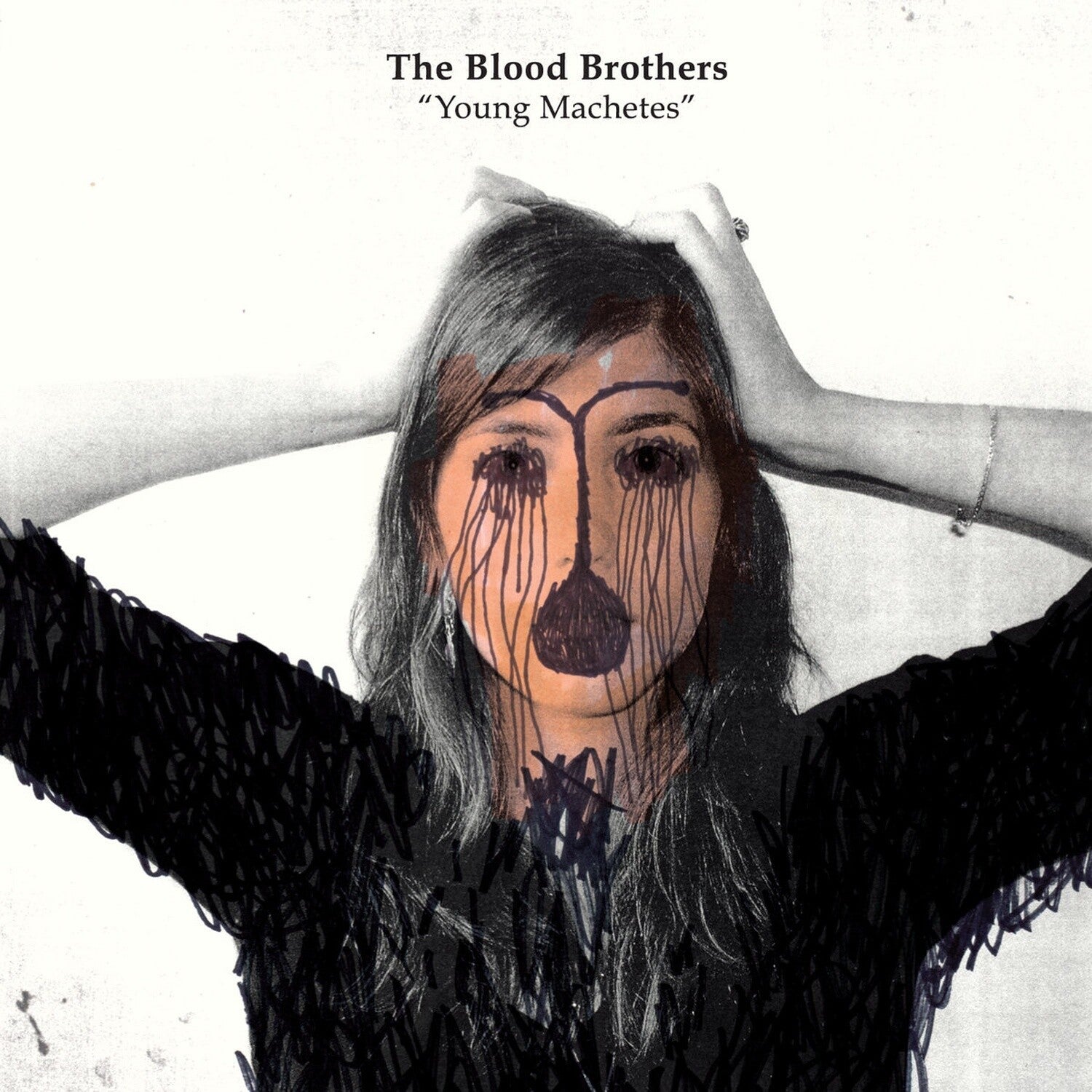 Blood Brothers - Young Machetes - Black & White Galaxy 2xLP (Black White Vinyl)