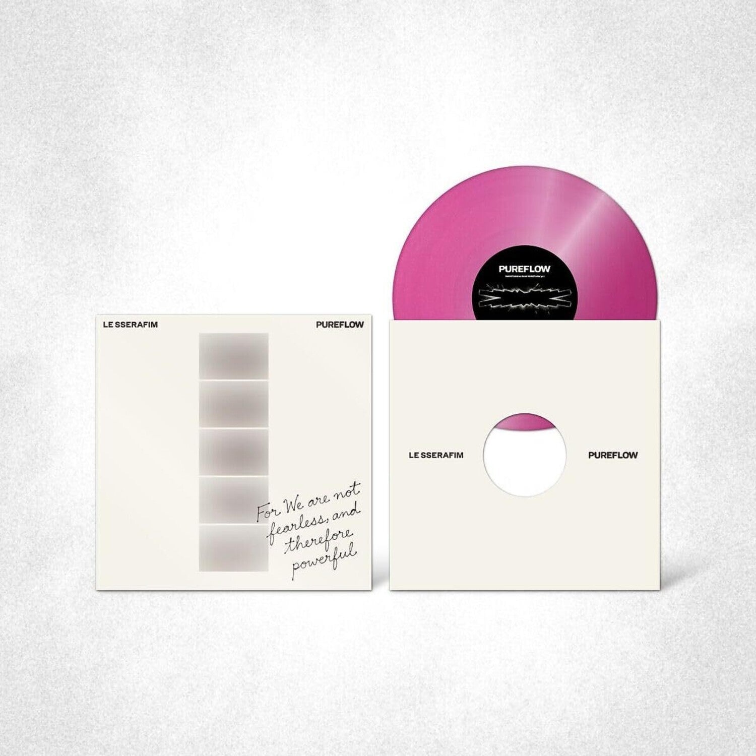 Le Sserafim - 2nd Studio Album 'PUREFLOW' pt.1 Vinyl [Hot Pink Glitter ver.] (Pink Vinyl)