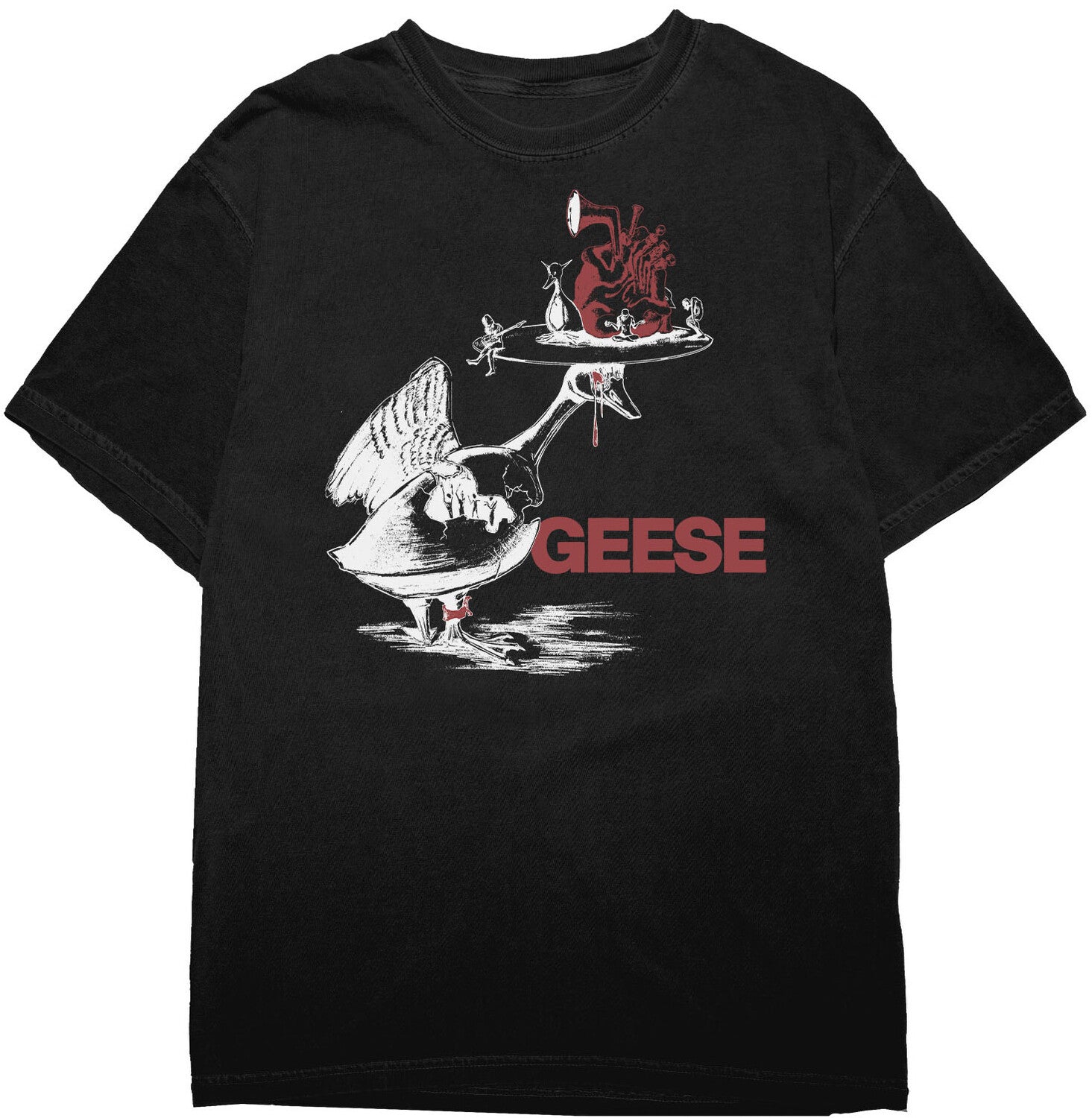 Geese Head on Platter T-Shirt