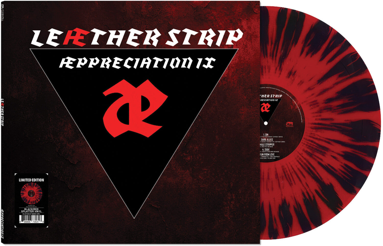 Leather Strip - Appreciation IX (Black Red Splatter Vinyl)