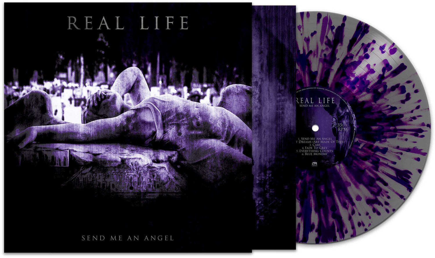 Real Life - Send Me An Angel (Purple Silver Splatter Vinyl)