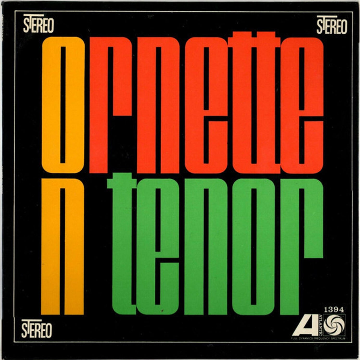 Ornette Coleman - Ornette on Tenor (Reissue) — vinyl LP album cover