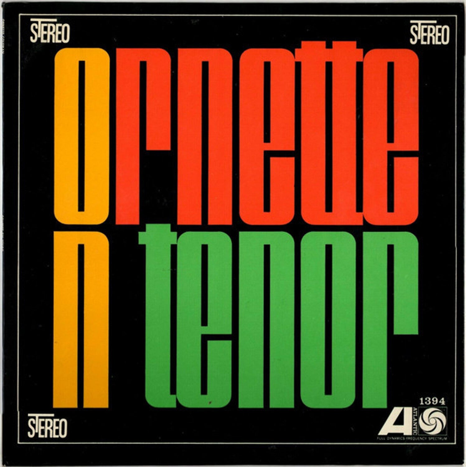 Ornette Coleman - Ornette on Tenor (Reissue) — vinyl LP album cover