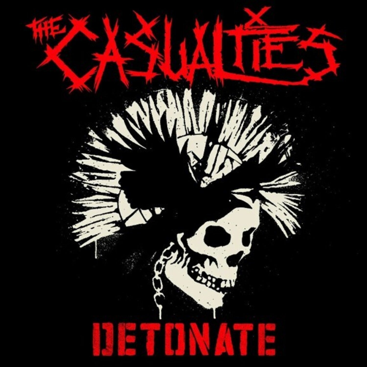 Casualties - Detonate - Red & Black Splatter Vinyl (Red Vinyl)