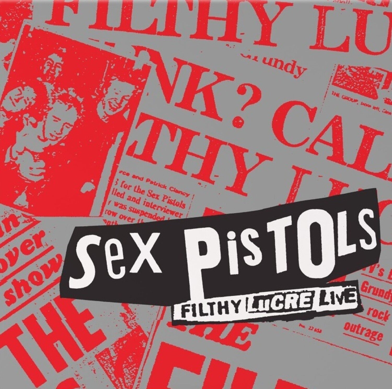 Sex Pistols - Filthy Lucre Live 2xLP (Red Vinyl) — vinyl LP album cover