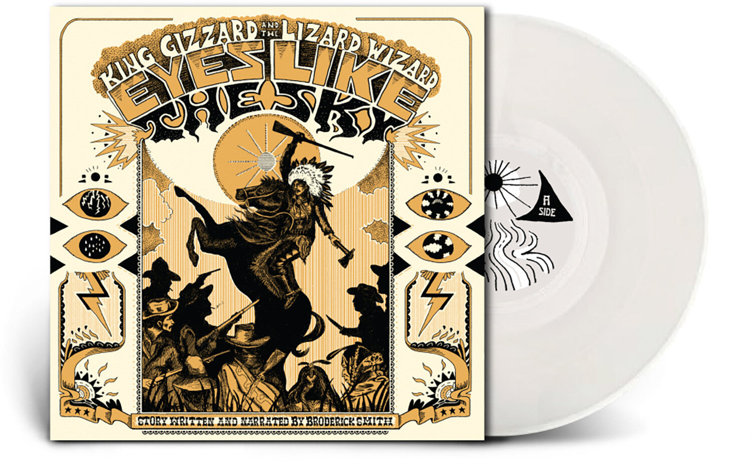 King Gizzard & the Lizard Wizard - Eyes Like the Sky - Injection Molded Pet Ecosonic (Clear Vinyl)