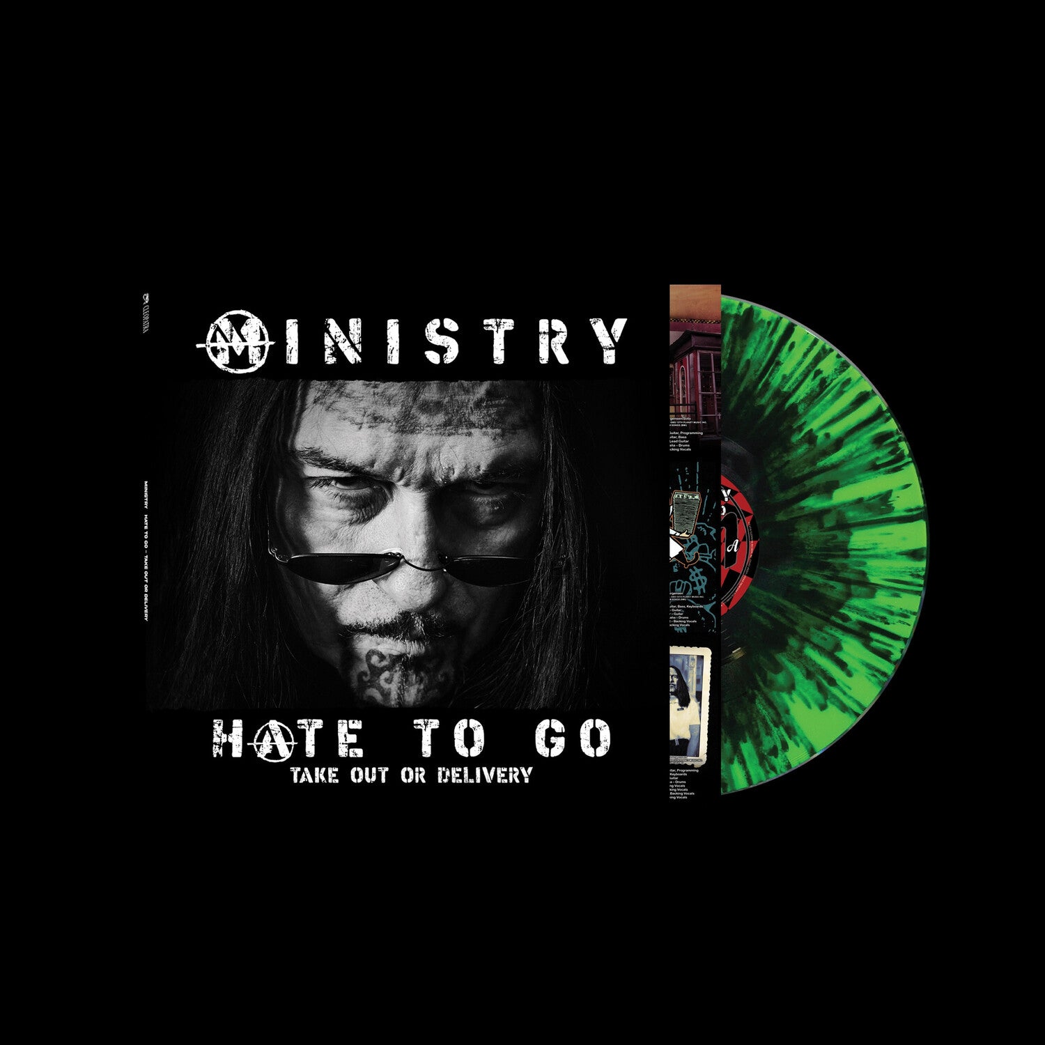 Ministry - Hate To Go: Take Out Or Delivery (Black Green Splatter Vinyl)