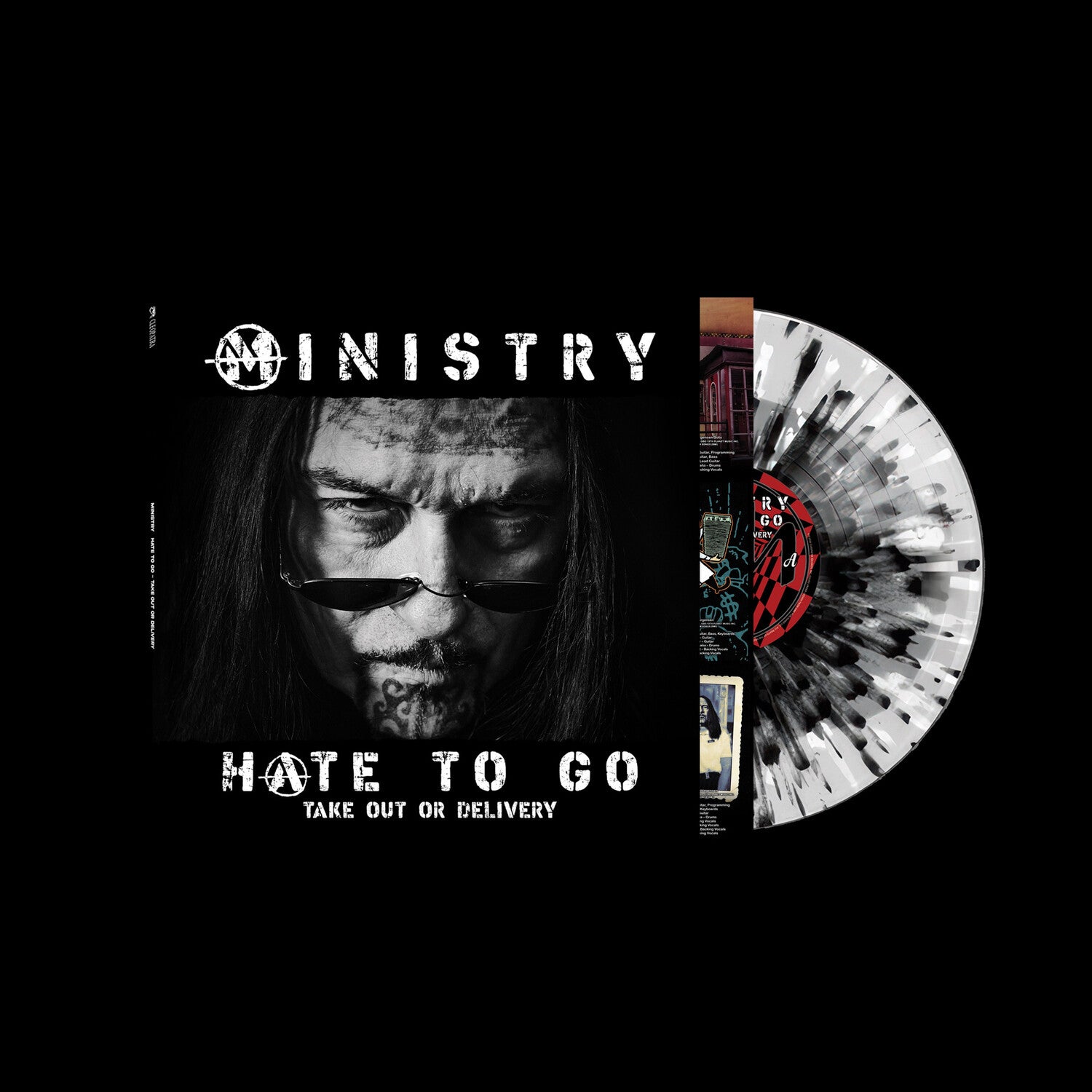 Ministry - Hate To Go: Take Out Or Delivery (Silver Black Splatter Vinyl)