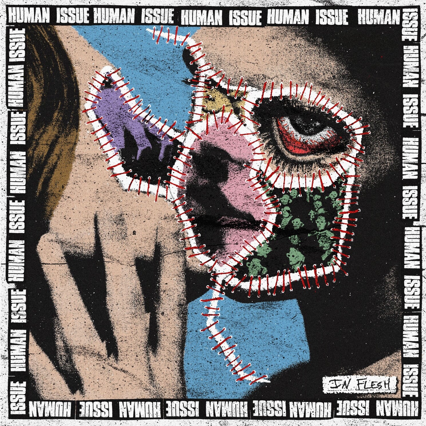 Human Issue - In Flesh — vinyl LP album cover